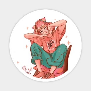 Peach girl Magnet